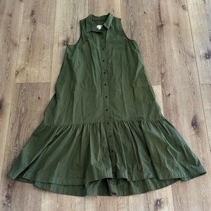 Maeve Olive Green Sleeveless Maxi Dress